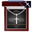 To My Son – A Gift from Heaven Cross Necklace - Carbone's Marketplace