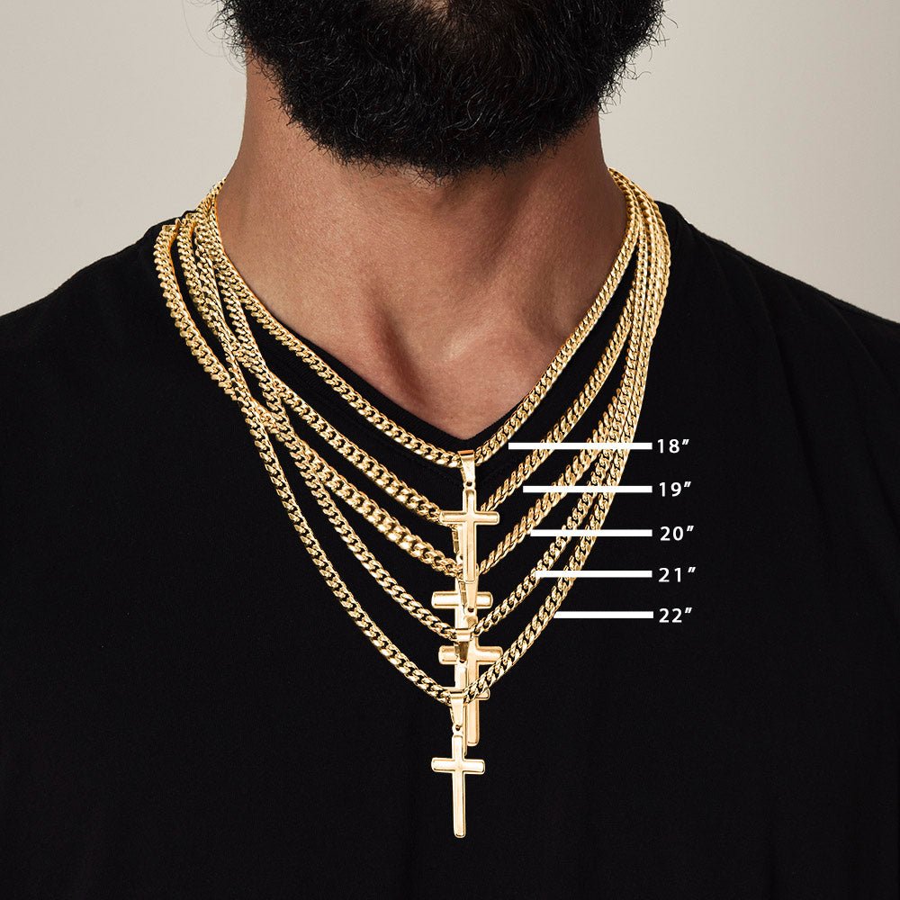 To My Son – A Gift from Heaven Cross Necklace - Carbone's Marketplace