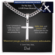 To My Son – A Gift from Heaven Cross Necklace - Carbone's Marketplace