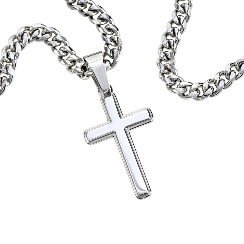 To My Son – A Gift from Heaven Cross Necklace - Carbone's Marketplace