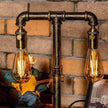 Twilight Steampunk Handmade Vintage Adjustable Pipe Lamp - Carbone's Marketplace