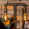 Twilight Steampunk Handmade Vintage Adjustable Pipe Lamp - Carbone's Marketplace