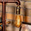 Twilight Steampunk Handmade Vintage Adjustable Pipe Lamp - Carbone's Marketplace