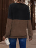 Two - Tone Crisscross Detail Sweatshirt - Carbone's Marketplace