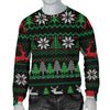 Ugly Christmas Red Green Black Men's Sweater - Carbone's Marketplace