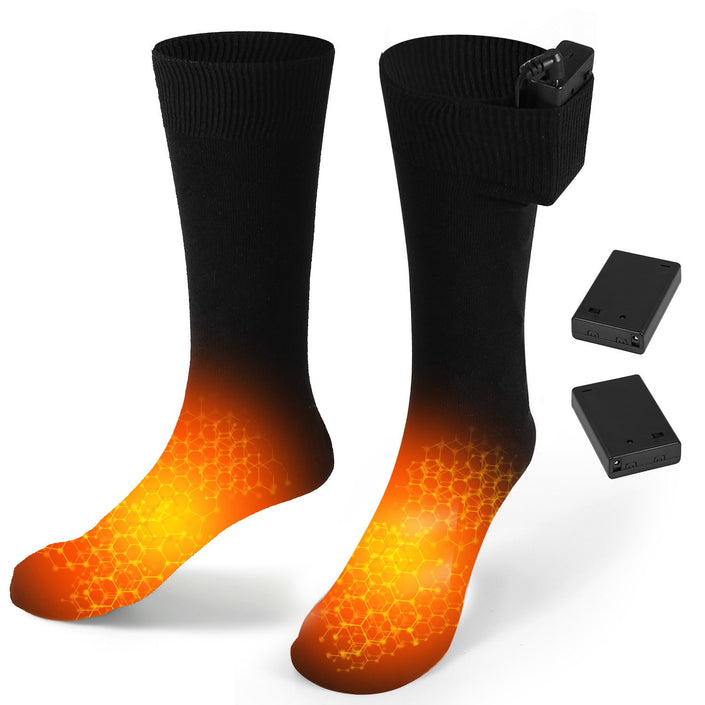 Unisex Electric Heated Socks Rechargeable Battery Heated Socks Winter Warm Thermal Socks - Carbone's Marketplace