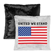 USA Flag Sequin Pillow Case - Patriotic Pillow Case - Trendy Pillowcase - Carbone's Marketplace