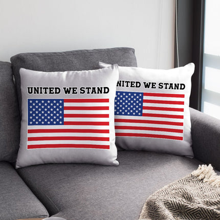 USA Flag Square Pillow Cases - Patriotic Pillow Covers - Trendy Pillowcases - Carbone's Marketplace