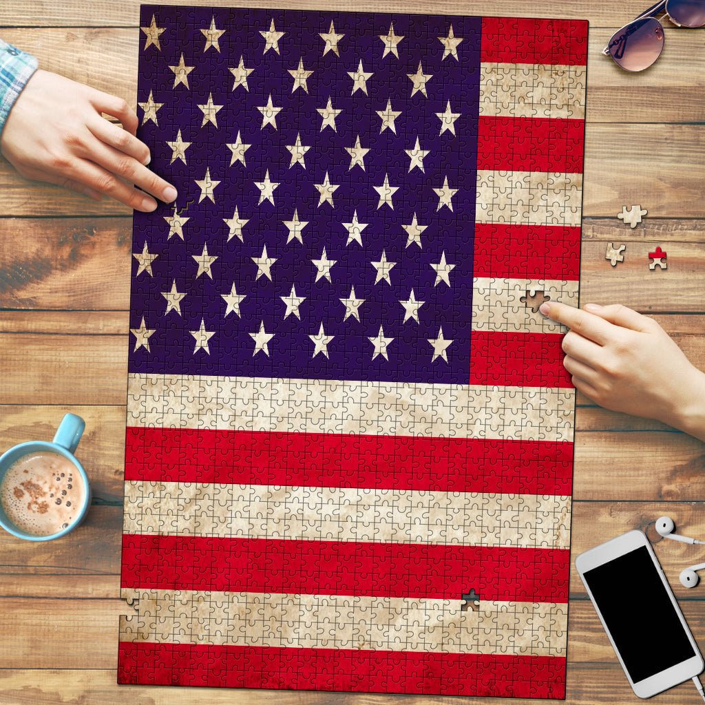 USA Grunge Jigsaw Puzzle - Carbone's Marketplace