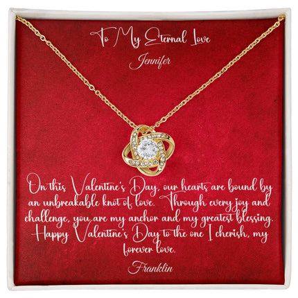 Valentine's Day Elegance: Embrace Eternal Love with Our Stunning Love Knot Necklace - Carbone's Marketplace