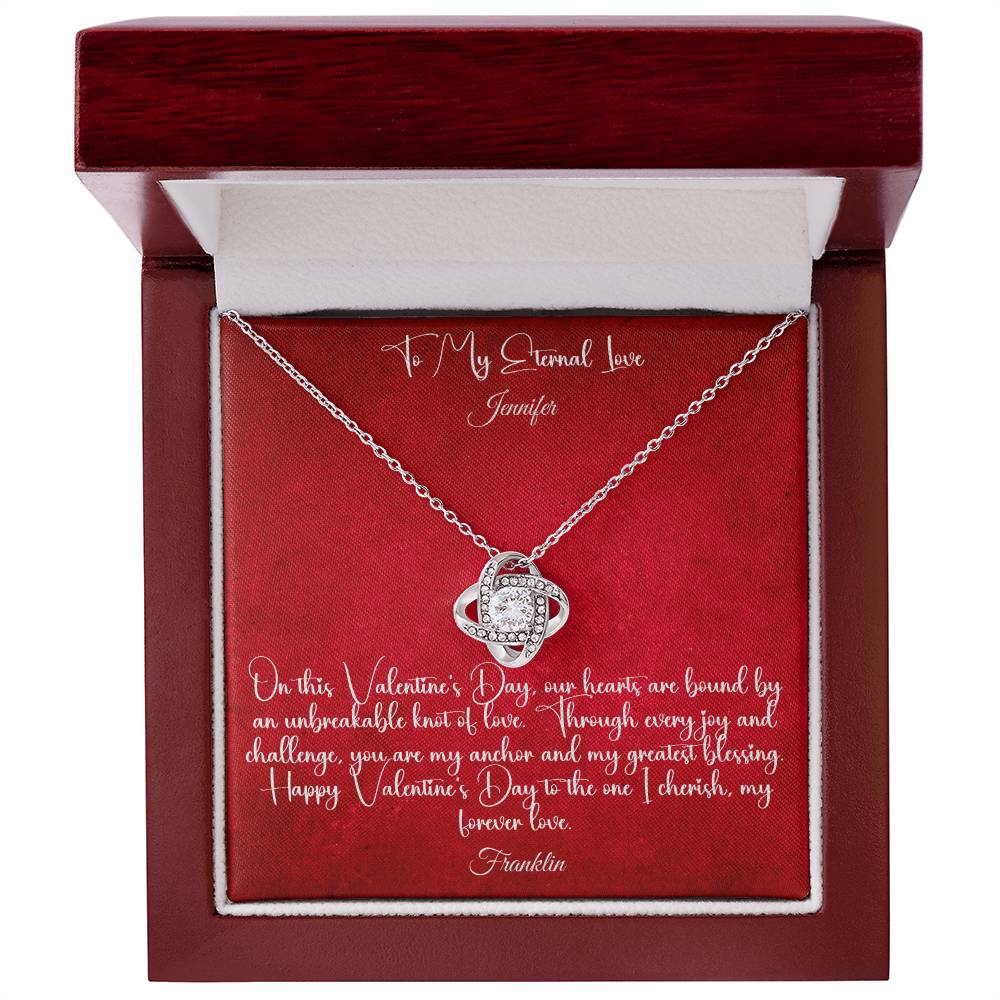 Valentine's Day Elegance: Embrace Eternal Love with Our Stunning Love Knot Necklace - Carbone's Marketplace