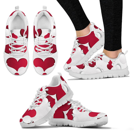 Valentine's Day Special - Heart2 Print Running Shoes For Women - Free Shipping - Carbone's Marketplace