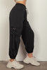 VERY J Elastic Waist Woven Cargo Pants - Carbone's Marketplace