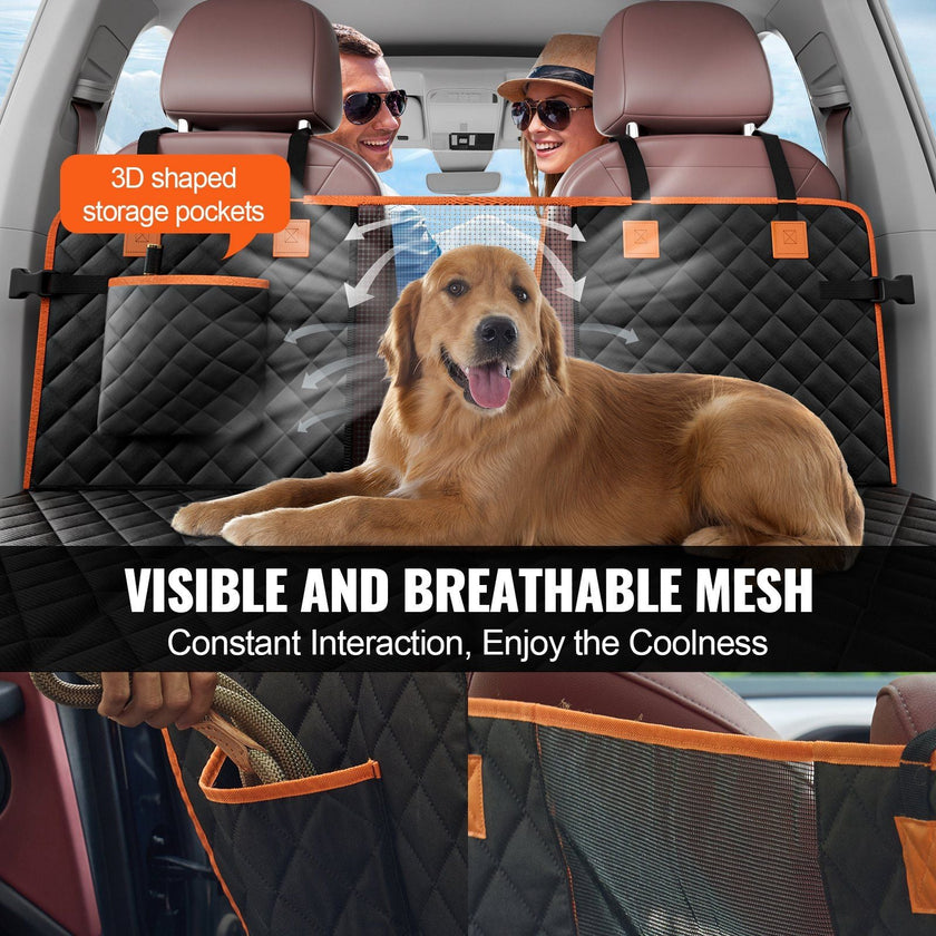 VEVOR 51.2 x 27.6 in Dog Car Seat Cover for Back Seat Waterproof 600D for SUV - Carbone's Marketplace