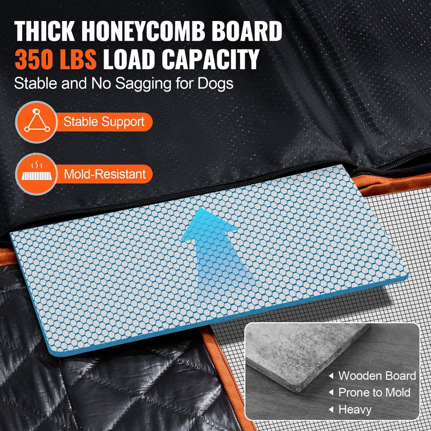 VEVOR 51.2 x 27.6 in Dog Car Seat Cover for Back Seat Waterproof 600D for SUV - Carbone's Marketplace