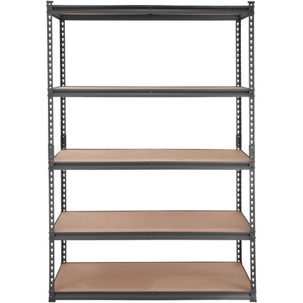 VEVOR Storage Shelving Unit, 5 - Tier Adjustable, 2000 lbs Capacity, Heavy Duty Garage Shelves Metal Organizer Utility Rack, Black, 48