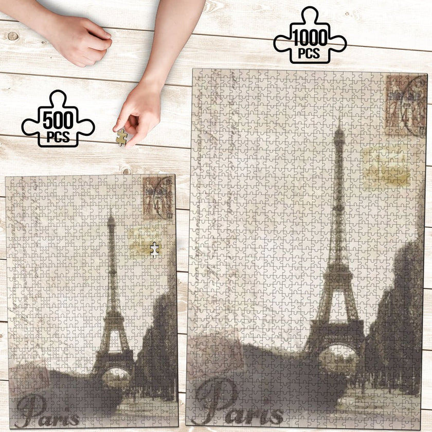Vintage Eiffel Tower Jigsaw Puzzle - Carbone's Marketplace