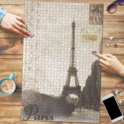 Vintage Eiffel Tower Jigsaw Puzzle - Carbone's Marketplace