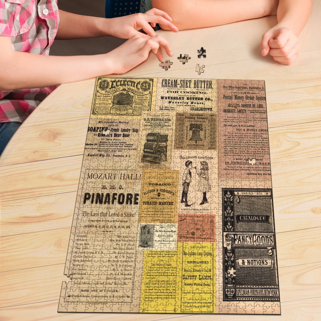 Vintage Newspaper Jigsaw Puzzle - Carbone's Marketplace