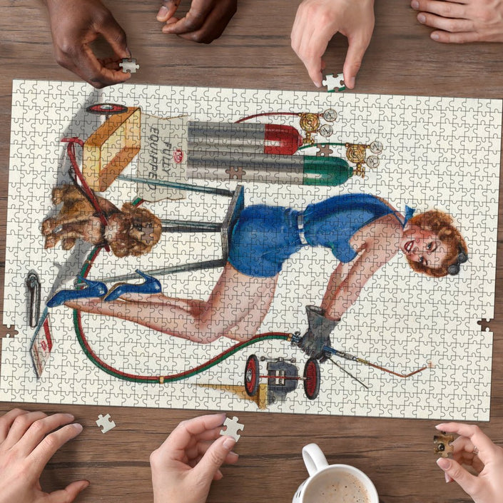 Vintage Pinup Jigsaw Puzzle - Carbone's Marketplace