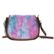 Watercolor Pink Canvas Saddle Bag - Carbone's Marketplace