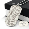 Where It All Began – Personalized Map Dog Tag Necklace - Carbone's Marketplace