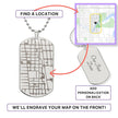 Where It All Began – Personalized Map Dog Tag Necklace - Carbone's Marketplace