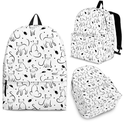 White Cat Backpack - Carbone's Marketplace