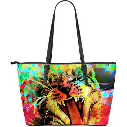 Wild Cat Large Leather Tote Bag - Carbone's Marketplace