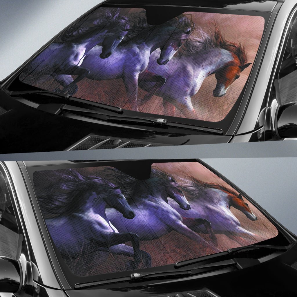 Wild horses Auto Sun Shade - Carbone's Marketplace