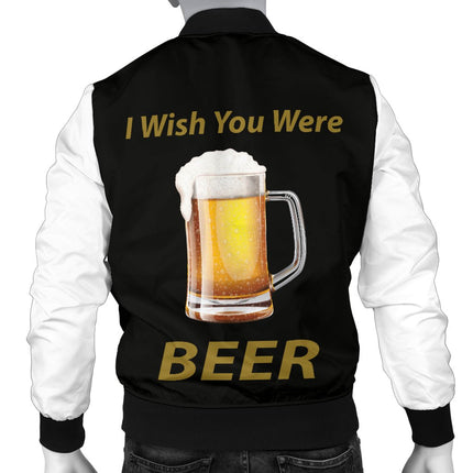 Wish You Were Beer Men's Bomber Jacket - Carbone's Marketplace