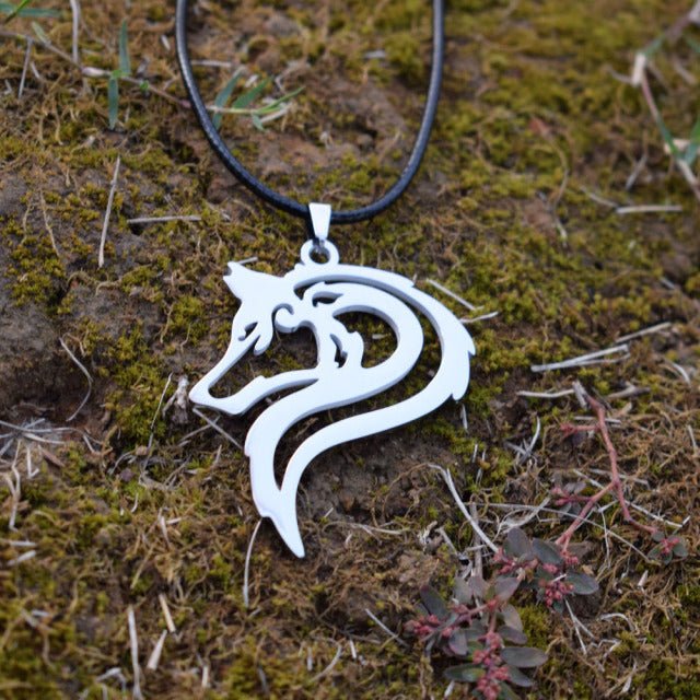 Wolf Head Necklace Pendant - Carbone's Marketplace