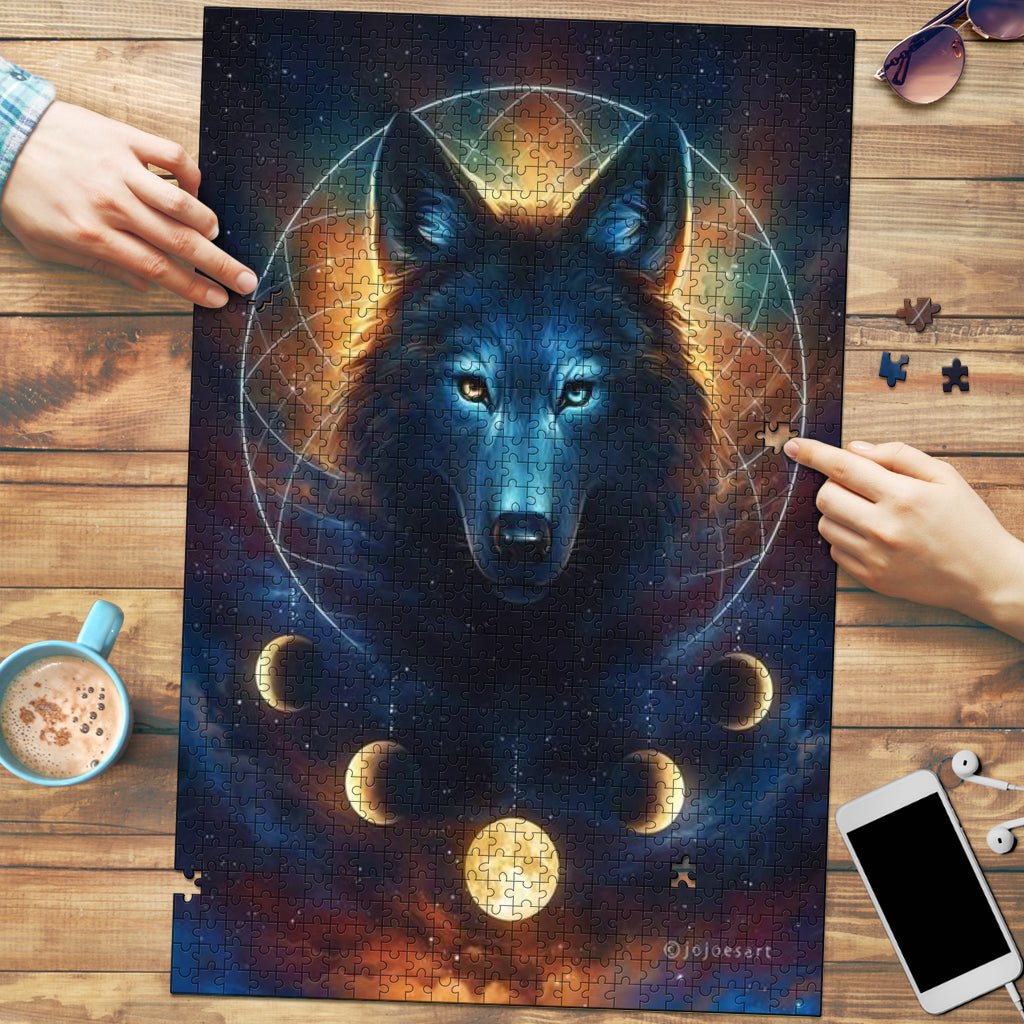 Wolf Moon Phase Jigsaw Puzzle - Carbone's Marketplace