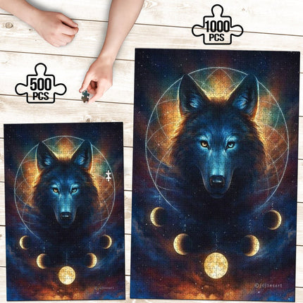 Wolf Moon Phase Jigsaw Puzzle - Carbone's Marketplace