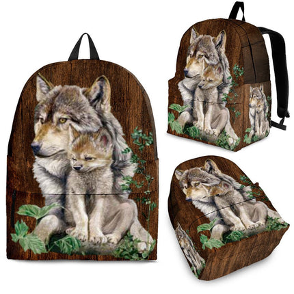 Wolf & Puppy Backpack - Carbone's Marketplace