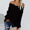Women Sexy Off Shoulder Shirts Irregular Hem Blouse Shir - Carbone's Marketplace