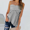 Women Sexy Off Shoulder Shirts Irregular Hem Blouse Shir - Carbone's Marketplace