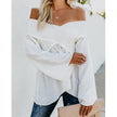 Women Sexy Off Shoulder Shirts Irregular Hem Blouse Shir - Carbone's Marketplace