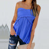 Women Sexy Off Shoulder Shirts Irregular Hem Blouse Shir - Carbone's Marketplace