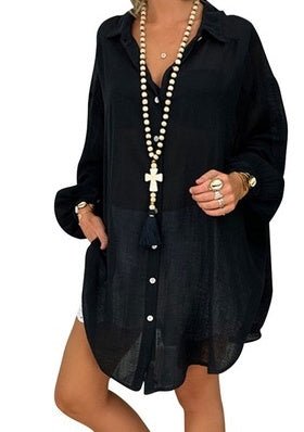 Women Shirts Casual Ripped Female blouse - Carbone's Marketplace