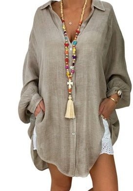 Women Shirts Casual Ripped Female blouse - Carbone's Marketplace