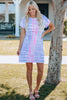 Women Tie - Dye Belted T-Shirt Dress - Carbone's Marketplace