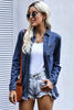 Women's Distressed Snap Down Denim Jacket - Carbone's Marketplace