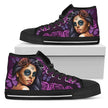 Women's High Tops Calavera Violet (Black Soles) - Carbone's Marketplace