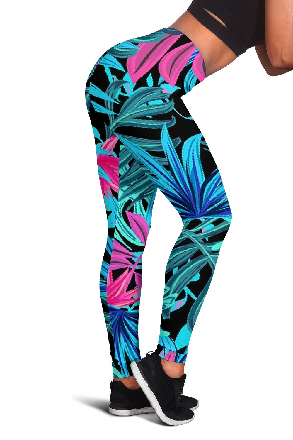 Womens Leggings - Tropical Burst - Carbone's Marketplace