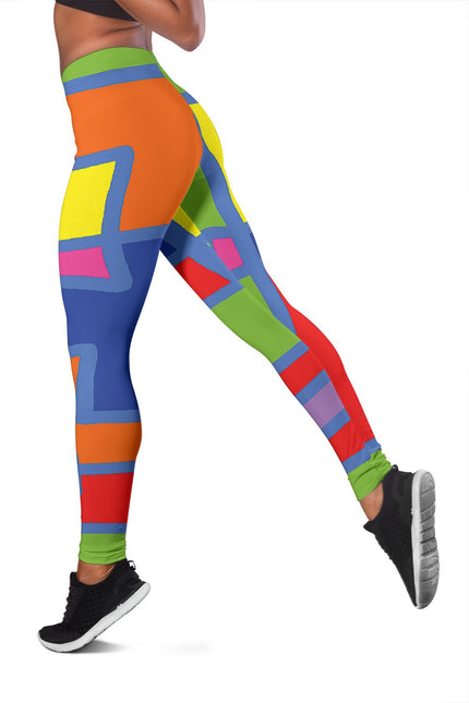 Women's Leggins Square Colors - Carbone's Marketplace