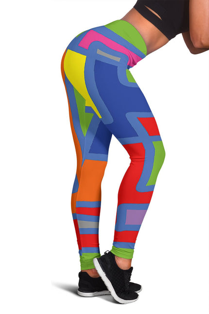 Women's Leggins Square Colors - Carbone's Marketplace