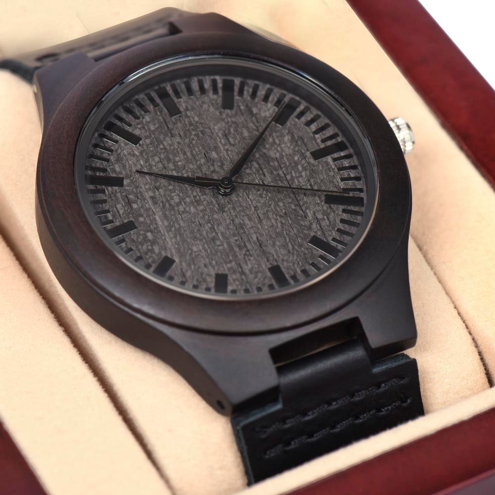 Wooden Watch & Husband Message Card for Dad - Carbone's Marketplace