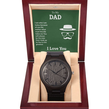 Wooden Watch & Husband Message Card for Dad - Carbone's Marketplace