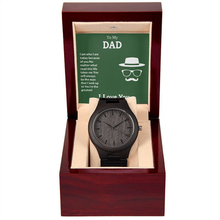 Wooden Watch & Husband Message Card for Dad - Carbone's Marketplace